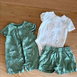 Pehr tennis baby outfit set